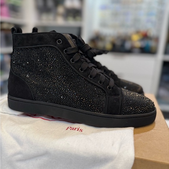Christian Louboutin Other - Christian Loubutin 43 - Black High-Top Men's Sneakers